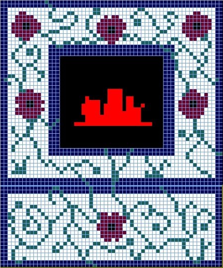 Pattern for the mosaic above